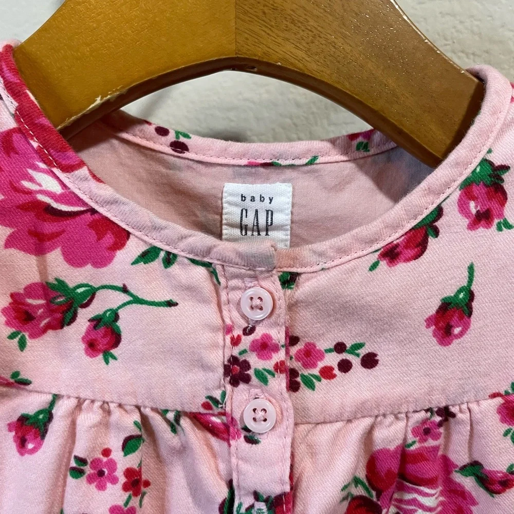 Baby Gap 6-12m Pink Floral Dress